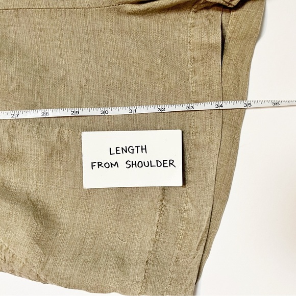 Bella Dahl Utility Romper Large‎ Soft Army sleeveless linen pockets drawstring - Picture 13 of 16